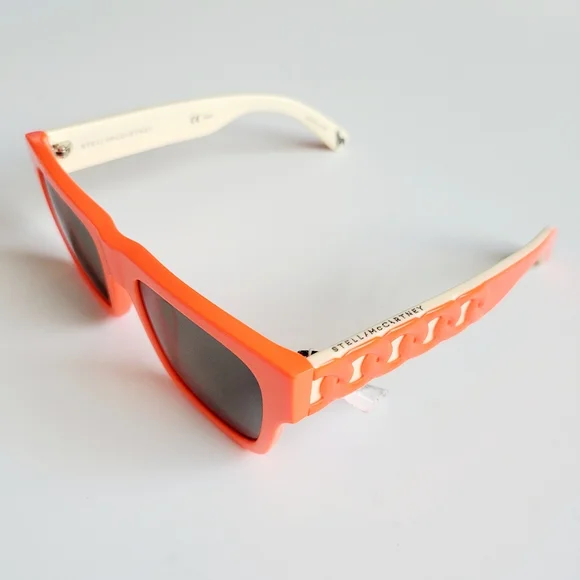 NWT Stella mccartney Falabella Neon Orange Sunglasses - Picture 1 of 7
